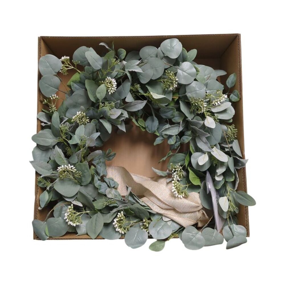 Member’s Mark 30" Faux Seeded & Silver Dollar Eucalyptus Wreath